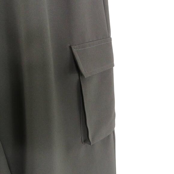 Shein Gray Wide Leg Cargo Pants Medium - Picture 4 of 6